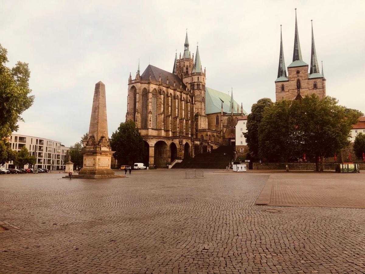 Ferienwohnungen Mey Haus Zum Rosenstock Erfurt Dış mekan fotoğraf